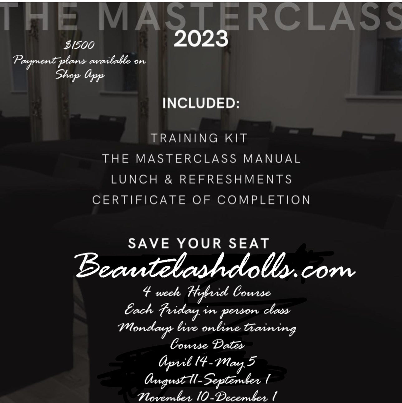 Masterclass Lash Training  Course